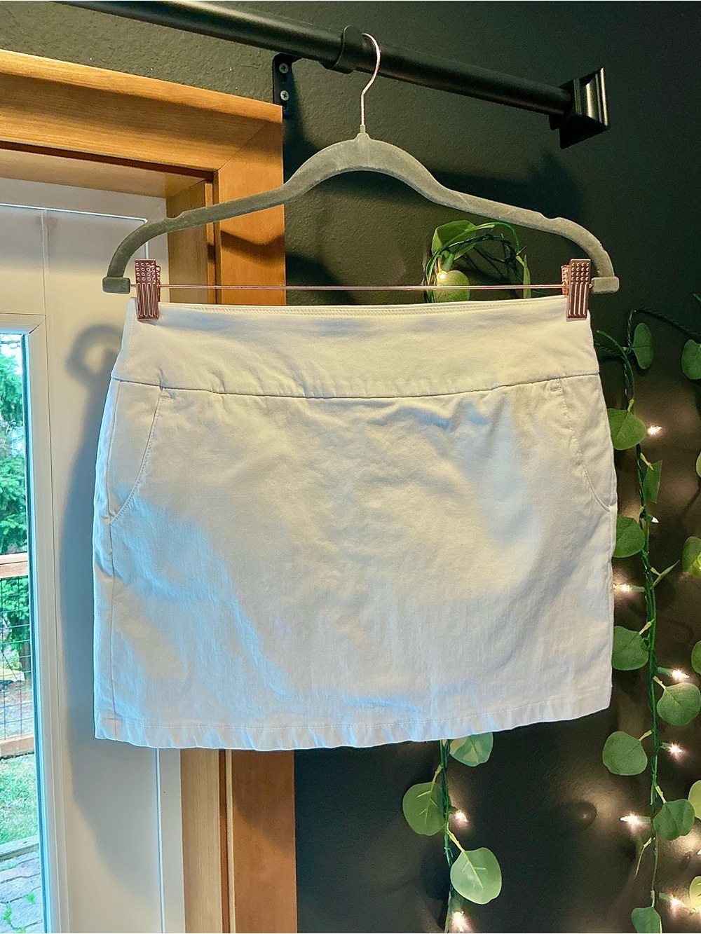 Classy White Skort